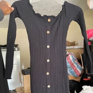 Off the shoulder fitted dress